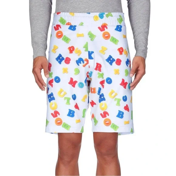 Moschino Refrigerator Magnet Alphabet Graphic Shorts - Picture 1 of 7
